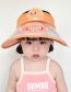 Fashion Yellow Little Frog [upgrade Fan Model] Pc Cartoon Large Brim With Fan Empty Top Sun Hat (with Electronics)