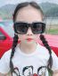 Fashion Pink Net Red Funny Sunglasses [pink Girl Knocks Love] Resin Square Large Frame Sunglasses