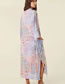 Fashion Color Cotton Printed Lace Dress