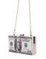 Fashion Fluorescent Powder Acrylic Dollar Messenger Cross-body Bag