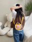 Fashion Yellow Lace Flap Three-dimensional Cartoon Messenger Cross- Body Bag