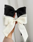 Fashion Beige Fabric Ribbon Bow Hair Clip