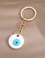 Fashion Golden Powder Round Eyes Alloy Drip Eye Keychain