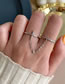 Fashion Two Prices (gold Color) Copper And Diamond Cross Diamond Ring Set