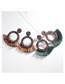 Fashion Mixed Color Nylon Rhinestone Tassel Earrings
