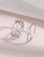 Fashion Silver Alloy Hollow Heart Ring Set