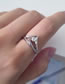 Fashion Gold Alloy Diamond Geometric Open Ring