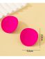 Fashion Pink Alloy Round Earrings