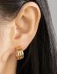 Fashion Gold Alloy Irregular Ear Ring