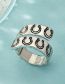 Fashion Silver Alloy Geometric Horseshoe Double Ring