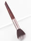 Fashion Wood Color Single Makeup Brush Blush Loose Powder Fan Shape Makeup Tools