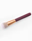 Fashion Fuchsia Single Makeup Brush Blush Loose Powder Fan Shape Makeup Tools