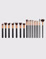 Fashion Black 16pcs Black Large Professional Quality Makeup Brush Set