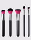 Fashion Black 5pcs Black Quality New Arrival Makeup Brush Set