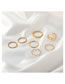 Fashion 16# Alloy Hollow Heart Butterfly Ring Set