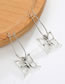 Fashion Ancient Silver Alloy Butterfly Brooch Earrings