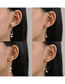 Fashion 3# Alloy Diamond Bow Knot Tassel Earrings