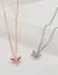 Fashion Silver-2 Copper And Diamond Dragonfly Necklace