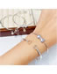 Fashion 5# Jingle Bracelet Titanium Geometric Bell Cuff Bracelet