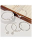 Fashion 3# Bowknot Bell Titanium Steel Bow Knot Bell Cuff Bracelet