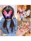 Fashion 26#silver Bottom Red Purple Butterfly Hair Clip【a Pair】 Metal Diamond Butterfly Hair Clip