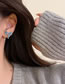 Fashion Blue Alloy Butterfly Earrings