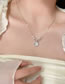 Fashion Silver Copper And Zirconia Crystal Circle Resin Necklace