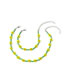 Fashion 7 White Plums Rice Beads Woven Flower Necklace Bracelet Set