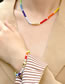 Fashion Necklace Colorful Bead Beaded Geometric Necklace