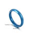 Fashion Blue Titanium Steel Geometric Smooth Ring