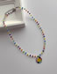 Fashion Color Multicolored Crystal Beaded Sunflower Necklace
