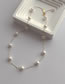 Fashion Gold Geometric Pearl Chain Necklace