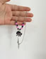 Fashion Silver Alloy Geometric Beads And Diamonds Cat Necklace