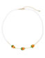 Fashion Color Pearl Beaded Glass Persimmon Necklace