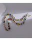Fashion Color Geometric Crystal Stone Beaded Necklace
