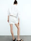 Fashion White Woven Lace Skirt