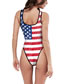 Fashion Color Polyester Print One-piece Swimsuit