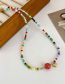 Fashion Color Colorful Rice Bead Beaded Heart Necklace