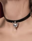 Fashion Black Geometric Cat Leather Necklace