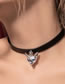 Fashion Black Geometric Cat Leather Necklace