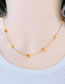 Fashion Necklace+bracelet Titanium Steel Geometric Heart Bracelet Necklace Set