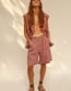 Fashion Pink Cotton Lace Shorts