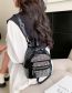 Fashion Black Pu Diamond Large Capacity Backpack