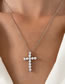 Fashion 16# Copper And Diamond Cross Necklace