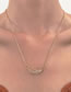 Fashion 7# Pure Copper Geometric Leaf Necklace