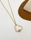 Fashion Silver Copper And Diamond Openwork Heart Necklace