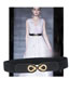 Fashion 16# Wide Elasticated Belt With Metal Buckle In Faux Leather