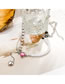 Fashion Silver Alloy Pearl Beaded Mosaic Rhinestone Heart Necklace