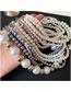 Fashion 27# Necklace - White Pearl Multilayer Pearl Beaded Layered Necklace