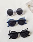 Fashion Blue Resin Cat Eye Sunglasses
